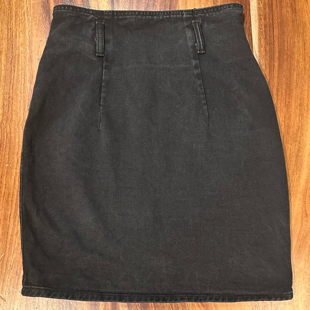 Zena Black Denim Skirt Vintage